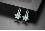 Charming Crystal Flower Stud Earrings AAA Zirconia - Best Online Prices by Jewellery Supermarket - The Jewellery Supermarket