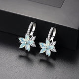 Charming Crystal Flower Stud Earrings AAA Zirconia - Best Online Prices by Jewellery Supermarket - The Jewellery Supermarket