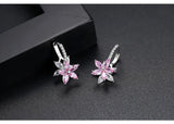 Charming Crystal Flower Stud Earrings AAA Zirconia - Best Online Prices by Jewellery Supermarket - The Jewellery Supermarket