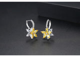 Charming Crystal Flower Stud Earrings AAA Zirconia - Best Online Prices by Jewellery Supermarket - The Jewellery Supermarket