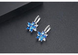 Charming Crystal Flower Stud Earrings AAA Zirconia - Best Online Prices by Jewellery Supermarket - The Jewellery Supermarket