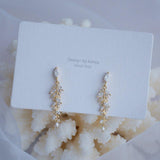 Classic Luxury Gold Color Elegant AAA+ Cubic Zirconia Diamonds Crystal Dangle Earrings - The Jewellery Supermarket