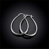 Classy 925 Sterling Silver Smooth Circle Hoop Earrings - Best Online Prices by Jewellery Supermarket - The Jewellery Supermarket