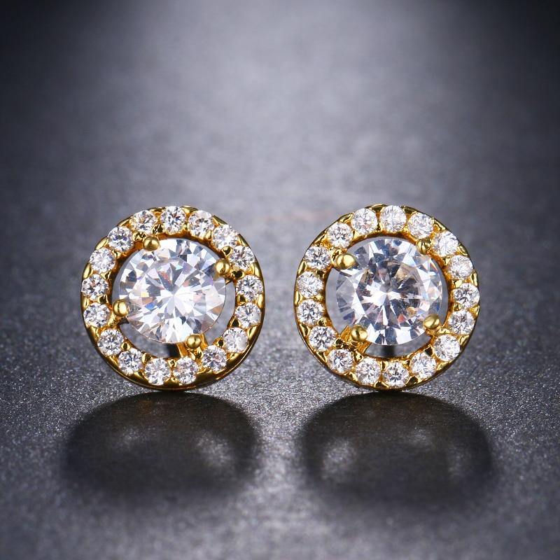 Cute 4 Prongs Setting High Quality CZ Cubic Zirconia Stud Earrings - Lowest Prices by Jewellery Supermarket - The Jewellery Supermarket