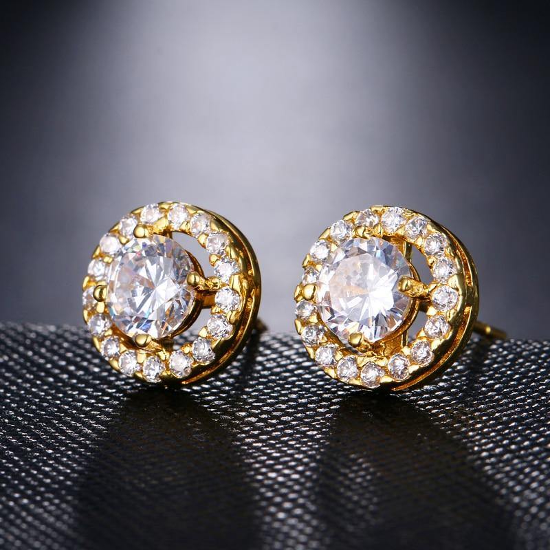 Cute 4 Prongs Setting High Quality CZ Cubic Zirconia Stud Earrings - Lowest Prices by Jewellery Supermarket - The Jewellery Supermarket