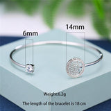 Cute AAA+ White Zircon Charming Tree Of Life Adjustable Rose Gold Silver Color Bracelet - The Jewellery Supermarket