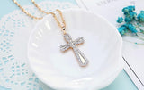 Delicate Gold Color Cross Pendant Necklace - Best Online Prices by Jewellery Supermarket - The Jewellery Supermarket