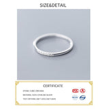 Elegant 925 Silver AAA Zircon Round Geometric Ring Double Stackable Wedding Ring - Best Online Prices by Jewellery Supermarket - The Jewellery Supermarket