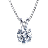 Exquisite 2 carat Solitaire AAA Cubic Zirconia Pendant Necklace - Best Online Prices by Jewellery Supermarket