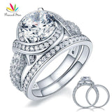 Fantastic Vintage Style 2 Ct Simulated Lab Diamond Luxury Silver Ring Set - The Jewellery Supermarket