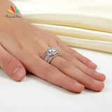 Fantastic Vintage Style 2 Ct Simulated Lab Diamond Luxury Silver Ring Set - The Jewellery Supermarket