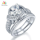 Fantastic Vintage Style 2 Ct Simulated Lab Diamond Luxury Silver Ring Set - The Jewellery Supermarket