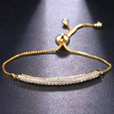 Fashion Luxury Rose Gold Colour AAA+ Cubic Zirconia Diamonds Tennis Bracelet - The Jewellery Supermarket