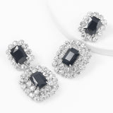 Fashion New Shiny Double-Sided Hanging Hollow Rhinestone Earrings - The Jewellery Supermarket