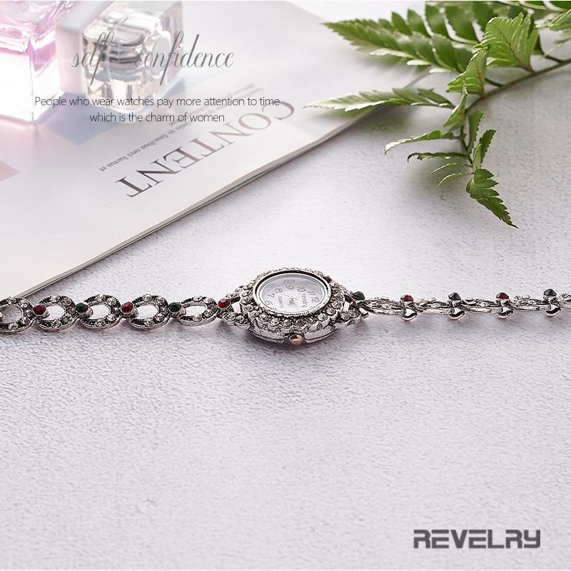 Fashion Vintage Rhinestone Diamond Crystal Women Bracelet Watch - The Jewellery Supermarket