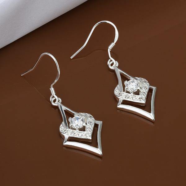 Gorgeous AAA Zircon Silver Plated Fashion earrings- Factory Direct Prices - The Jewellery Supermarket