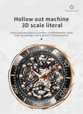 Great Gift Ideas - Top Luxury Brand Business Men's Automatic Skeleton Hollow Quartz Watches - The Jewellery Supermarket
