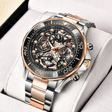 Great Gift Ideas - Top Luxury Brand Business Men's Automatic Skeleton Hollow Quartz Watches