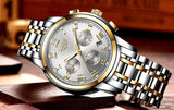 Great Gift Ideas - Top Luxury Brand Fashion Quartz Stainless Steel Gold Watch - The Jewellery Supermarket