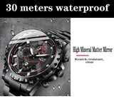 Great Gift Ideas - Top Luxury Brand Silver Stainless Steel 30m Waterproof Quartz Army Watch - The Jewellery Supermarket