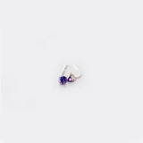 Lovely 925 Sterling Silver Five Colors Zircon Crystal Dangle Drop Earrings - The Jewellery Supermarket