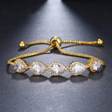 Luxury Fashion Water Drop AAA+ Cubic Zirconia Diamonds Bracelet - The Jewellery Supermarket