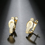 Luxury Female Crystal AAA+ Zircon Stone Fashion Fine Jewellery Earrings