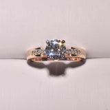 Luxury Female Solitaire Silver AAA+ Quality Zircon Diamond Wedding Engagement Ring - The Jewellery Supermarket