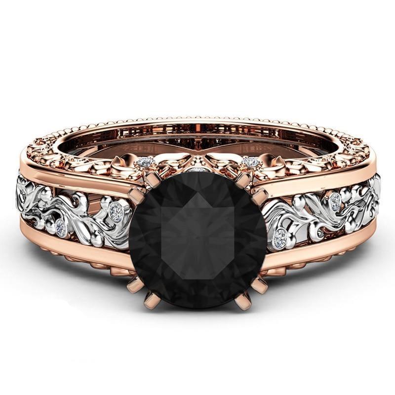 Luxury Flower 10mm Round Cut AAA+ CZ Diamonds Romantic Wedding Engagement Rings - The Jewellery Supermarket