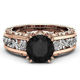 Luxury Flower 10mm Round Cut AAA+ CZ Diamonds Romantic Wedding Engagement Rings - The Jewellery Supermarket