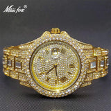 Luxury MISS FOX Ice Out Simulated Diamonds Quartz Watches - The Jewellery Supermarket