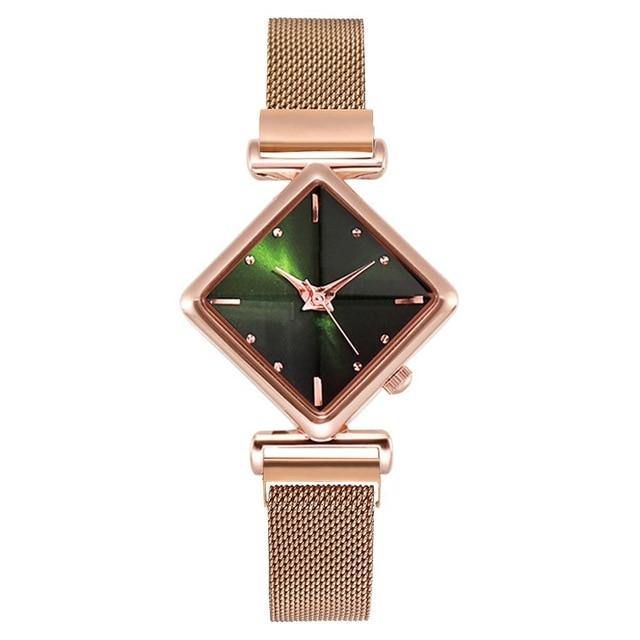 Luxury Retro Look Ladies Quartz Magnet Buckle Gradient Color Watches - The Jewellery Supermarket