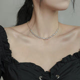 Luxury Shiny AAA+ Zircon Diamonds Stretchable Adjustable Clavicle Necklace - The Jewellery Supermarket