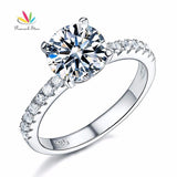Peacock Star 925 Sterling Silver Bridal Anniversary Engagement Ring 2 Carat Jewelry CFR8212