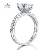 Marvelous 2 Carat Simulated Lab Diamond Silver Luxury Solitaire Bridal Ring - The Jewellery Supermarket