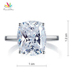 Marvelous 6 Carat Simulated Lab Diamond Silver Wedding Anniversary Solitaire Luxury Ring - The Jewellery Supermarket