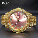 MISS FOX Hot Style Iced Out Drop Simulated Lab Diamonds Luxury Watches For Women