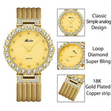 MISS FOX Luxury Brand Big Simulated Lab Diamond Ladies Wrist Watches - The Jewellery Supermarket