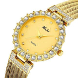 MISS FOX Luxury Brand Big Simulated Lab Diamond Ladies Wrist Watches - The Jewellery Supermarket