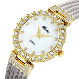 MISS FOX Luxury Brand Big Simulated Lab Diamond Ladies Wrist Watches - The Jewellery Supermarket