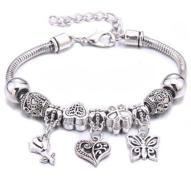 Multicolor Owl Charm Beads Bracelet & Bangles Friendship Gift - The Jewellery Supermarket