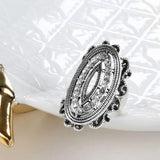 New Bohemia Fashion Antique Tibetan Silver White Crystal Vintage Ring - The Jewellery Supermarket