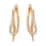 New Design AAA+ Natural Zircon Rose Gold Romantic Stud Earrings