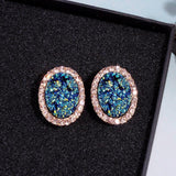 New Fashion Charm Crystal Round Stud Earrings - The Jewellery Supermarket