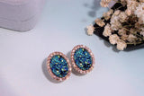 New Fashion Charm Crystal Round Stud Earrings - The Jewellery Supermarket