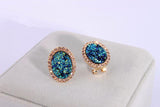 New Fashion Charm Crystal Round Stud Earrings - The Jewellery Supermarket