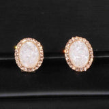 New Fashion Charm Crystal Round Stud Earrings - The Jewellery Supermarket