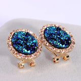 New Fashion Charm Crystal Round Stud Earrings - The Jewellery Supermarket