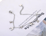 New Stainless Steel Love Heart AAA+ CZ Crystal Charm Bracelet - The Jewellery Supermarket