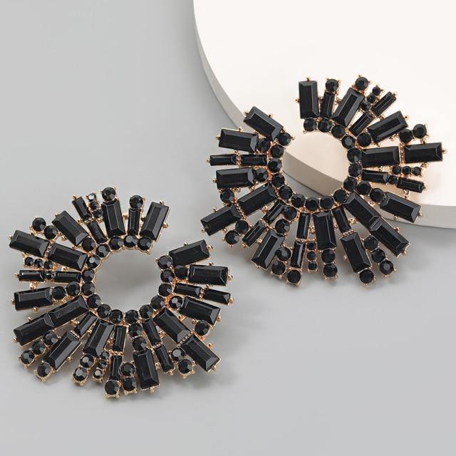 New Trend Modern Fashion Jewelry Shiny Rhinestone Drop Earrings - The Jewellery Supermarket